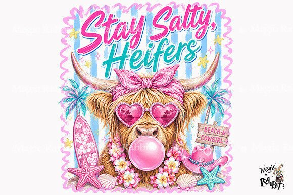 Download Stay Salty Heifers Highland Cow PNG - Highland cow png Collection