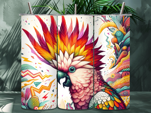 Download Colorful Cockatoo Tropical Bird Tumbler - Tropical bird tumbler Collection