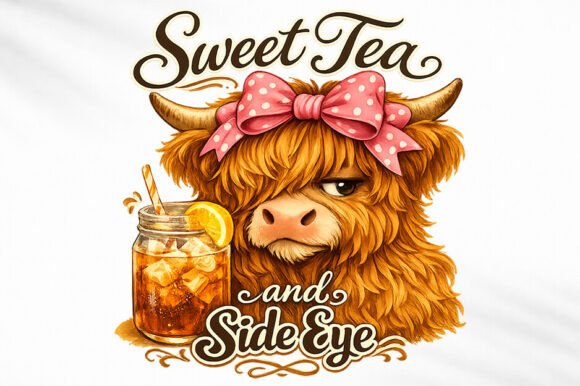 Download Sweet Tea Side Eye Highland Cow PNG - Highland cow png Collection