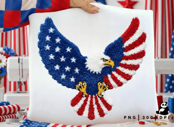 Download Faux Yarn American Eagle 4th of July Png - Premium Resources