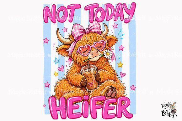 Download Not Today Heifer Highland Cow PNG - Highland cow png Collection