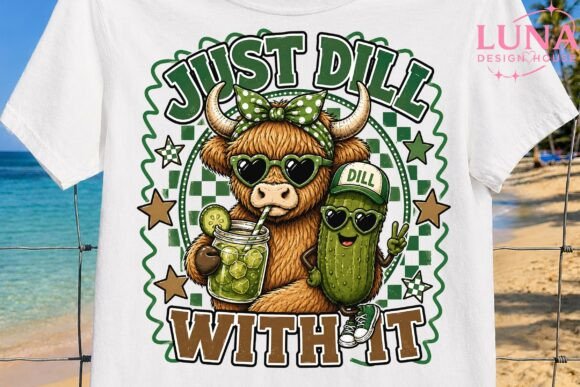 Download Just Dill with It Highland Cow PNG - Highland cow png Collection