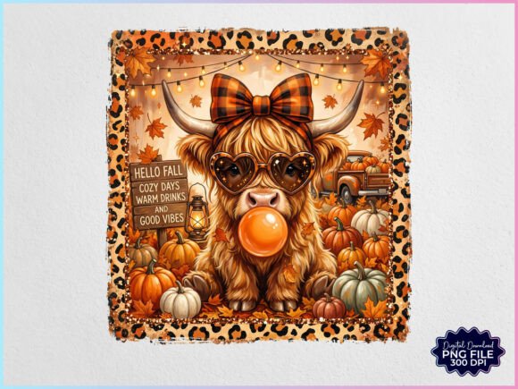 Download Fall Autumn Highland Cow PNG - Highland cow png Collection